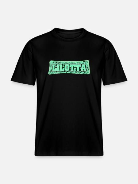 Geschenk für Lilotta - RELAXED FIT Unisex Organic T-Shirt - Schwarz