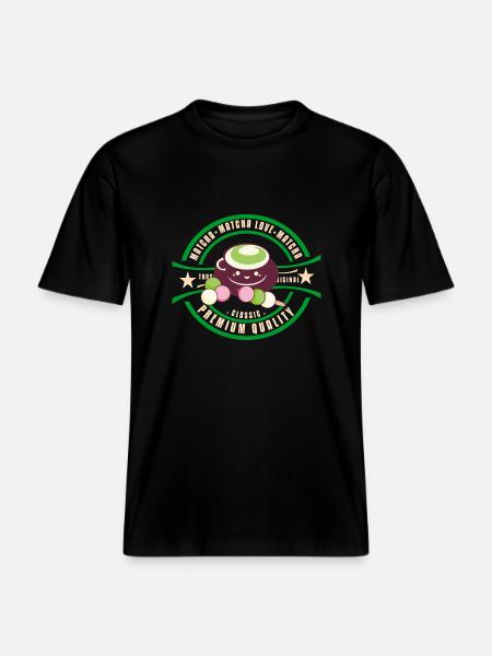 Japan - Matcha - RELAXED FIT Unisex Organic T-Shirt - Schwarz