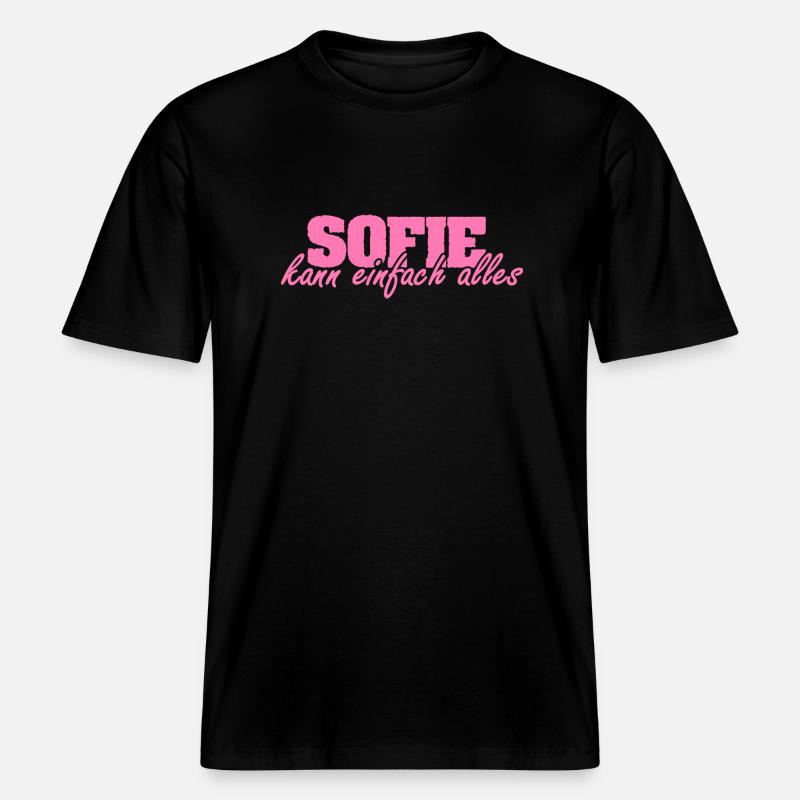 Mrs. Sofie -  RELAXED FIT Unisex Organic T-Shirt - black