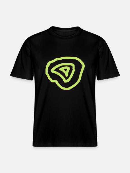 circles - RELAXED FIT Unisex Organic T-Shirt - black