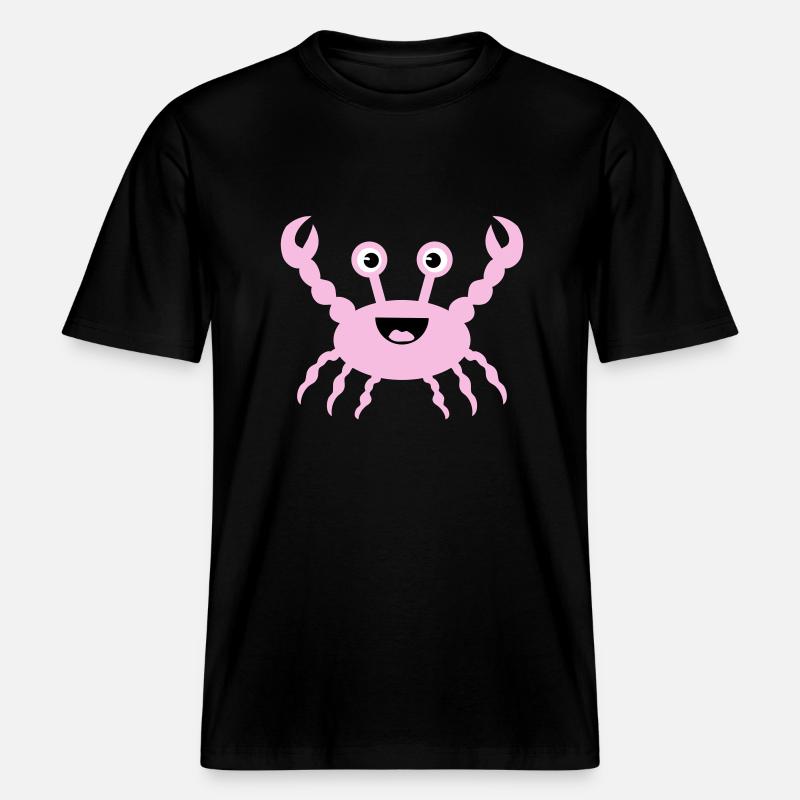 Crab -  RELAXED FIT Unisex Organic T-Shirt - black