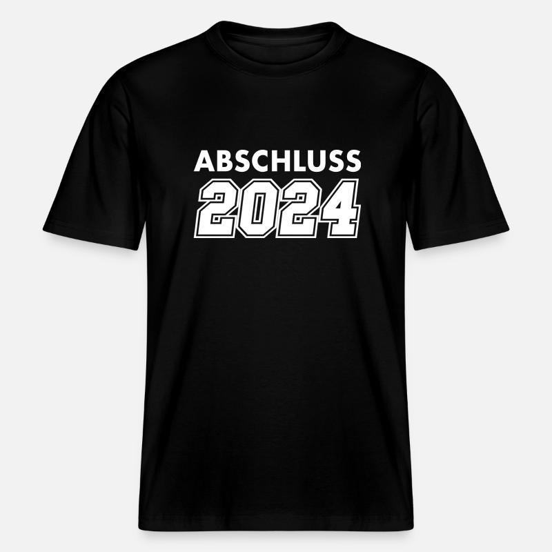 Abschluss 2024 Schule Studium -  RELAXED FIT Unisex Organic T-Shirt - Schwarz