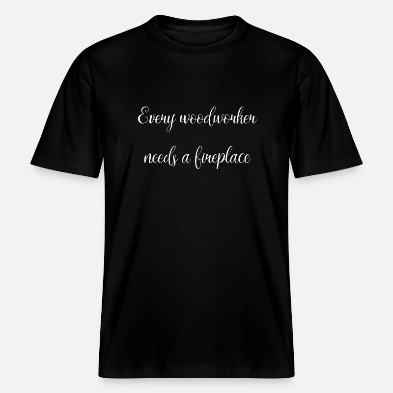 Déclaration Charpentier Blague Drôle - T-shirt unisexe RELAXED FIT en coton bio - noir