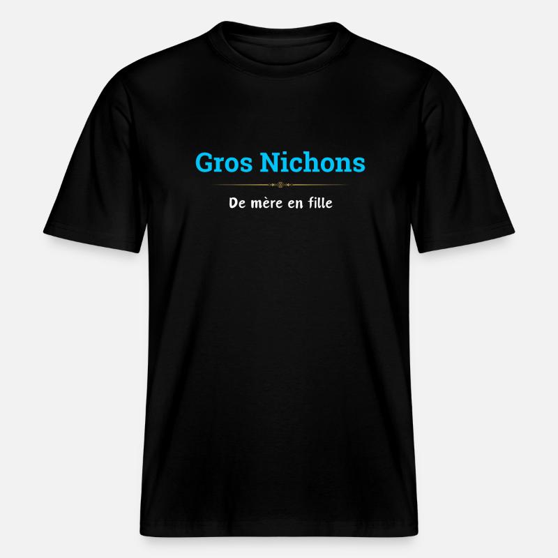 Große , Mutter zu Tochter - RELAXED FIT Unisex Organic T-Shirt - Schwarz