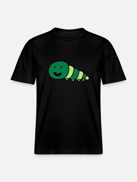 lustige_raupe - RELAXED FIT Unisex Organic T-Shirt - black