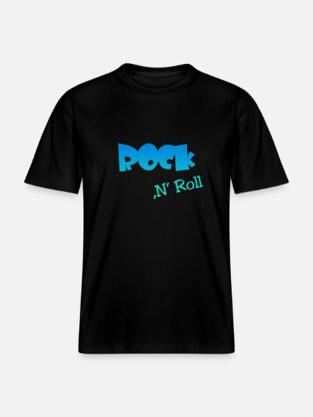 Rock n Roll - RELAXED FIT Unisex Organic T-Shirt - Schwarz