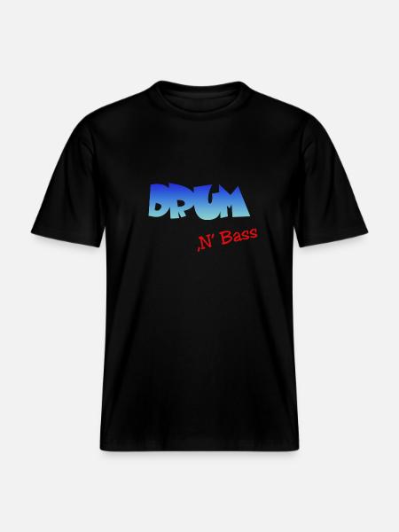 Drum n Bass, Techno, Minimal -  RELAXED FIT Unisex Organic T-Shirt - Schwarz