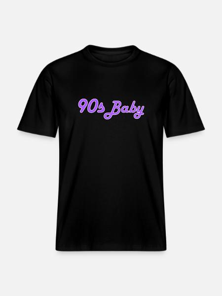 90's baby - RELAXED FIT Unisex Organic T-Shirt - black