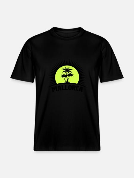 Majorca -  RELAXED FIT Unisex Organic T-Shirt - black