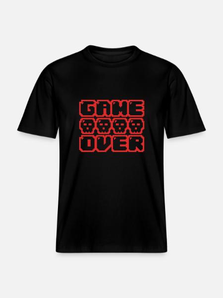 game over - RELAXED FIT Unisex Organic T-Shirt - Schwarz