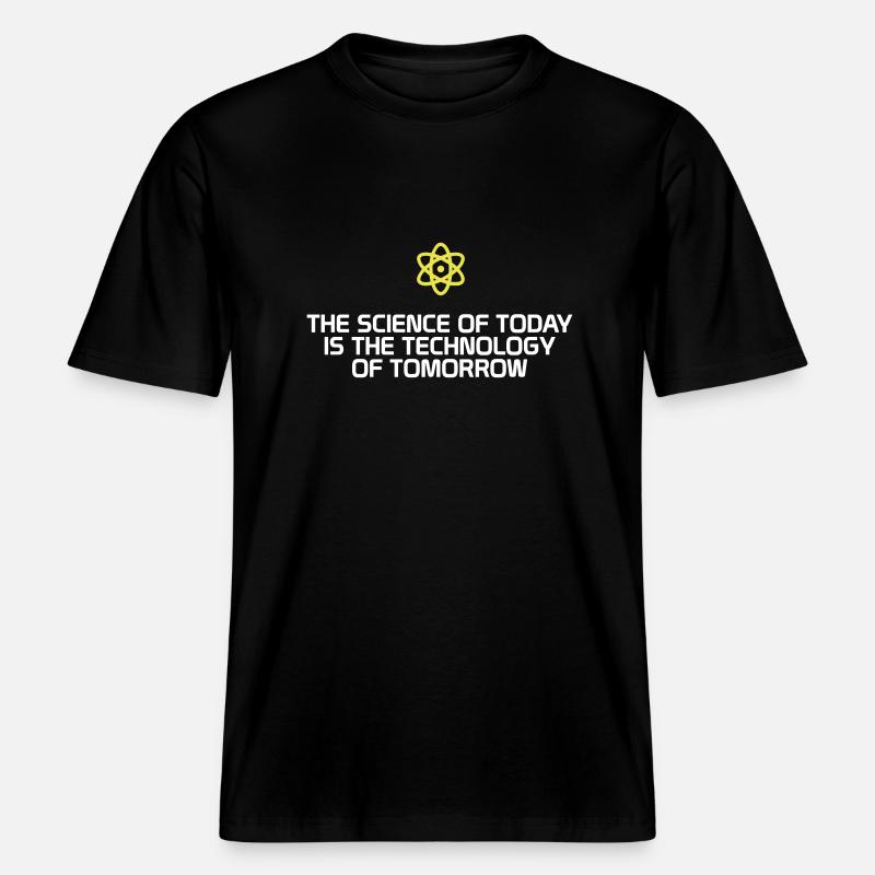 La science. La science. cadeau -  T-shirt unisexe RELAXED FIT en coton bio - noir