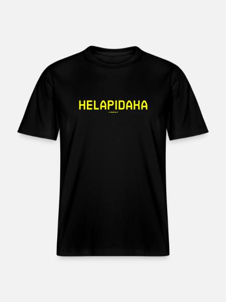 Helapidaka - RELAXED FIT Unisex Organic T-Shirt - black