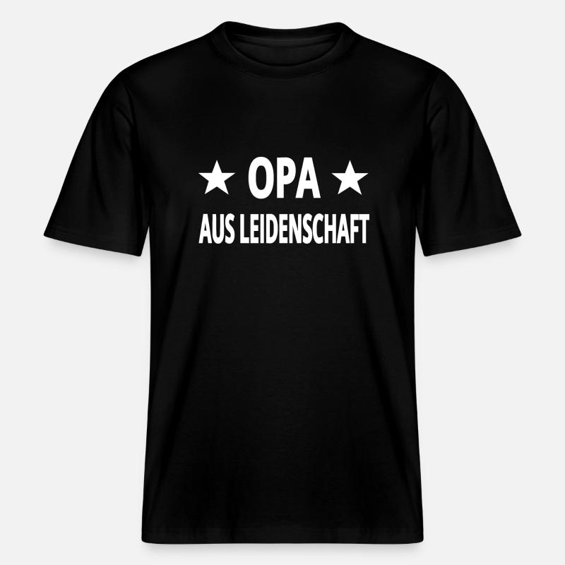 Opa -  RELAXED FIT Unisex Organic T-Shirt - Schwarz