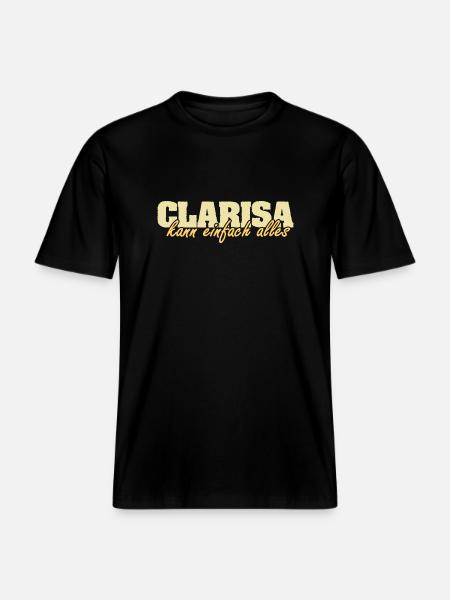 Mrs. Clarisa -  RELAXED FIT Unisex Organic T-Shirt - black