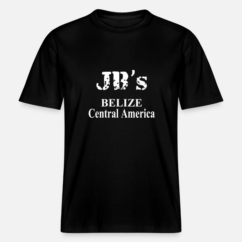 JB's Belize Red Front -  RELAXED FIT Unisex Organic T-Shirt - black