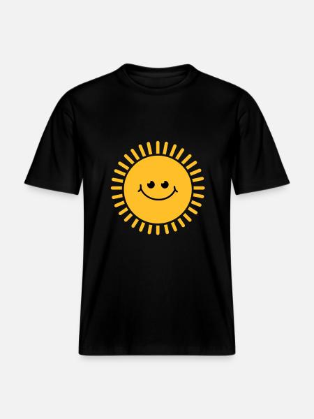 sun_baby_r2 - RELAXED FIT Unisex Organic T-Shirt - black