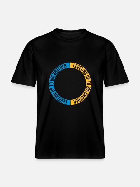 Leveling up big brother - RELAXED FIT Unisex Organic T-Shirt - black