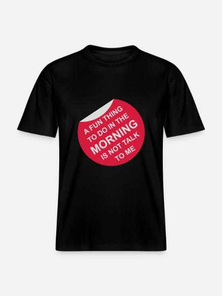 ne me parle pas -  T-shirt unisexe RELAXED FIT en coton bio - noir