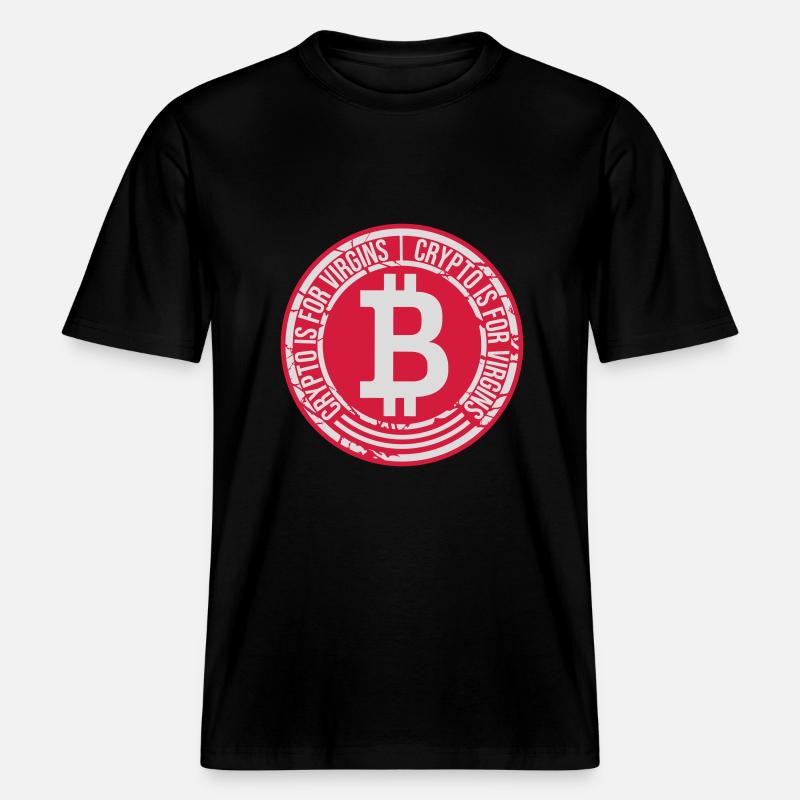 Crypto est pour les vierges -  T-shirt unisexe RELAXED FIT en coton bio - noir