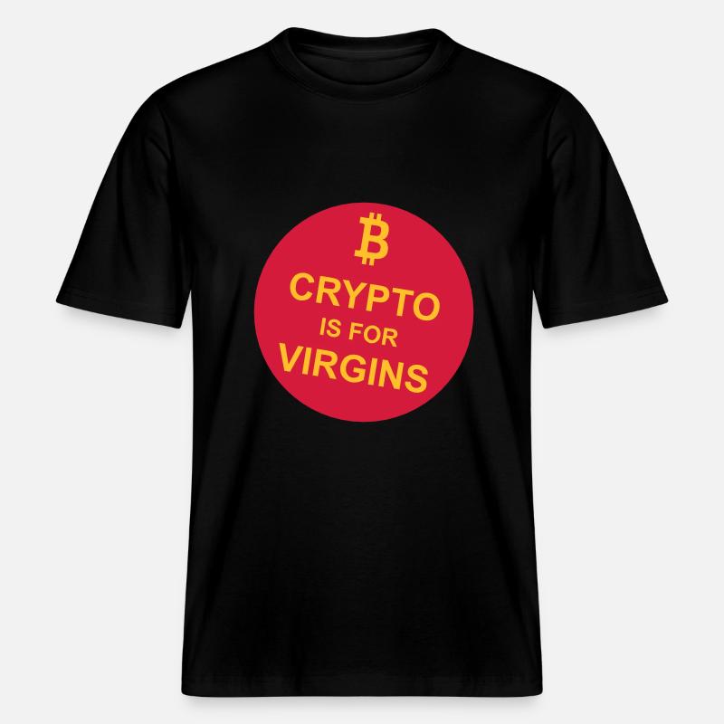 Crypto est pour les vierges -  T-shirt unisexe RELAXED FIT en coton bio - noir