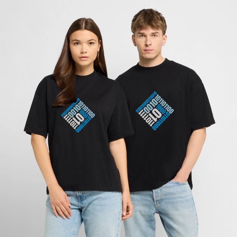 Langage de programme de code binaire  T-shirt unisexe RELAXED FIT en coton bio