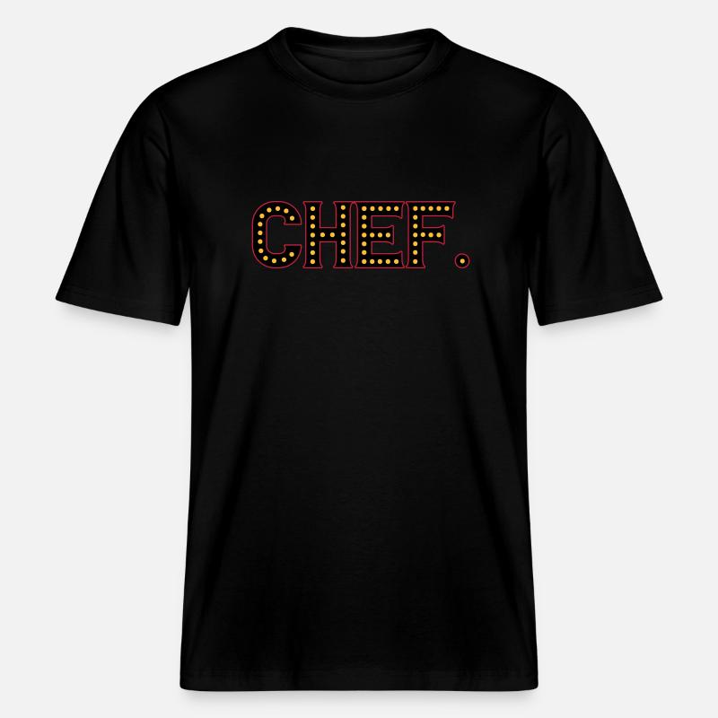 Chef | Farben änderbar -  RELAXED FIT Unisex Organic T-Shirt - Schwarz