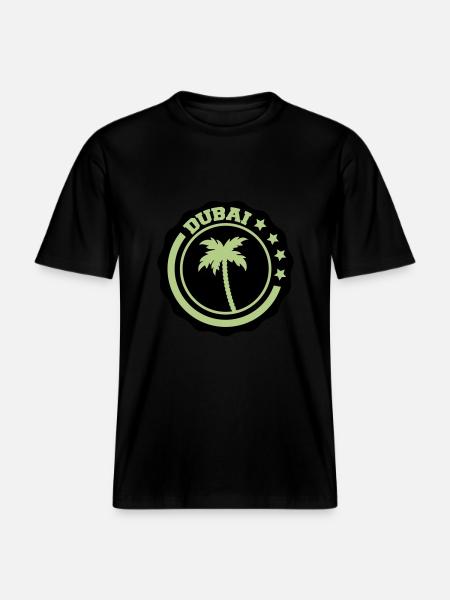 Dubaï - T-shirt unisexe RELAXED FIT en coton bio - noir