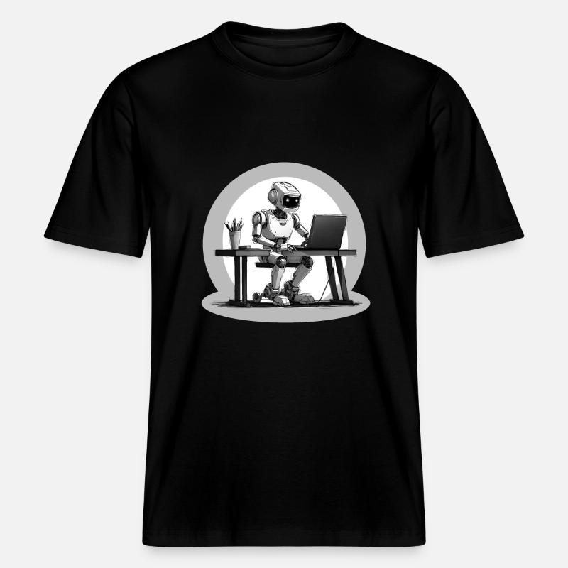 TELEARBEIT -  RELAXED FIT Unisex Organic T-Shirt - Schwarz