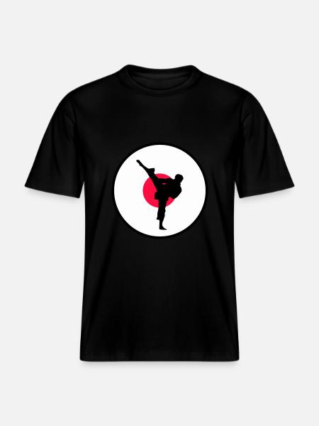 Karate Japan - RELAXED FIT Unisex Organic T-Shirt - black