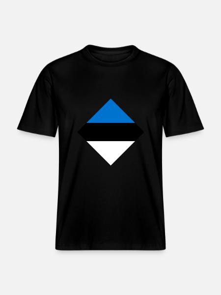 Estonia - RELAXED FIT Unisex Organic T-Shirt - black