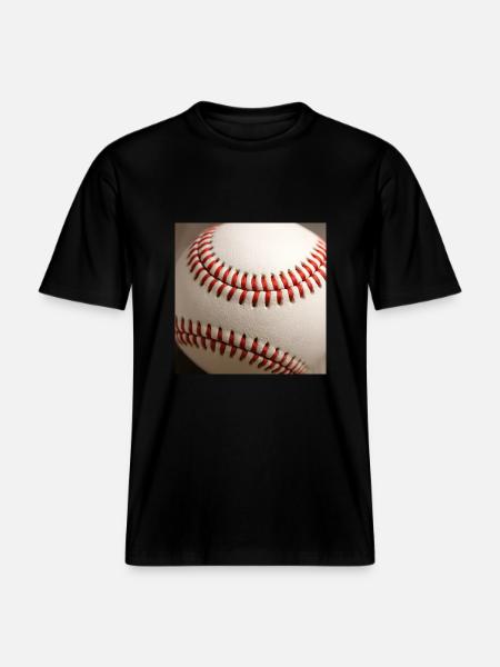 Baseball -  RELAXED FIT Unisex Organic T-Shirt - black