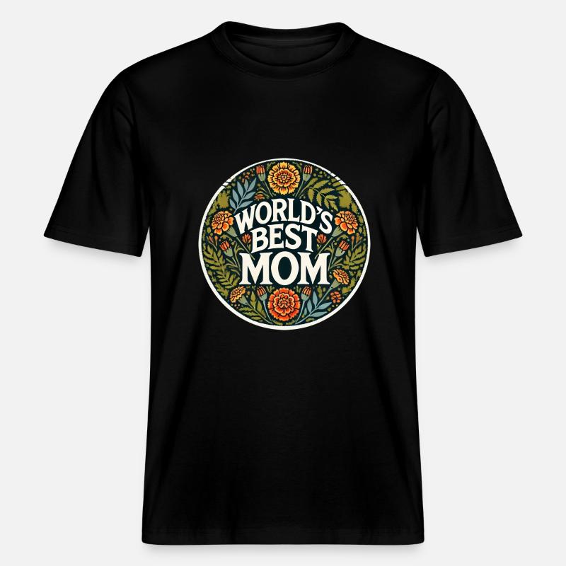 Die beste Mutter der Welt -  RELAXED FIT Unisex Organic T-Shirt - Schwarz
