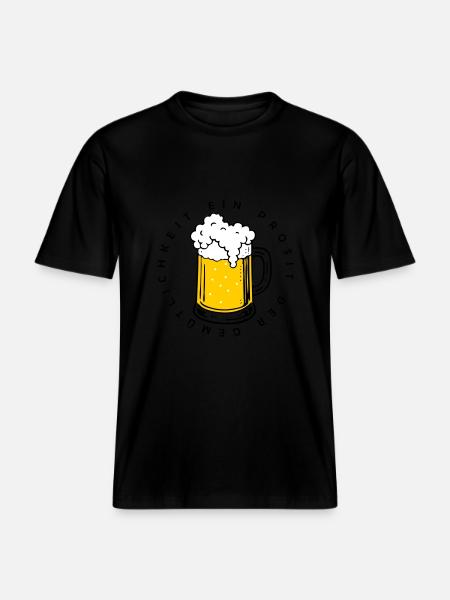 Ein Prosit der Gemütlichkeit - RELAXED FIT Unisex Organic T-Shirt - black