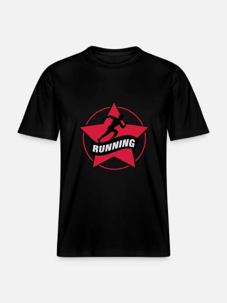 running_star___f3 - RELAXED FIT Unisex Organic T-Shirt - black