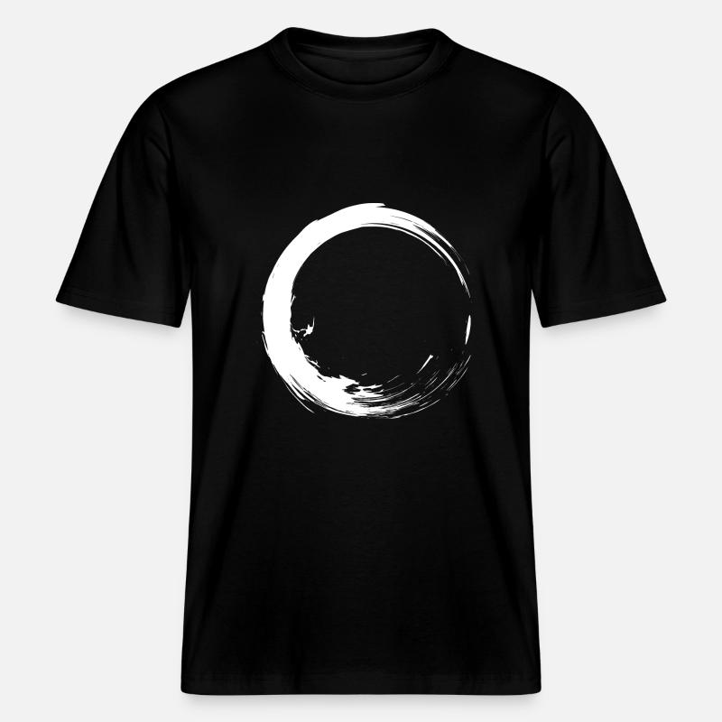 Kreis Design variante 1 -  RELAXED FIT Unisex Organic T-Shirt - black