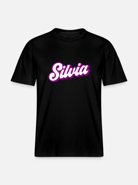 Silvia | Farver kan ændres -  Økologisk unisex T-shirt RELAXED FIT - sort