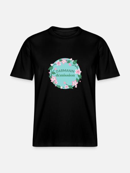 Darmanin Resignation -  RELAXED FIT Unisex Organic T-Shirt - black