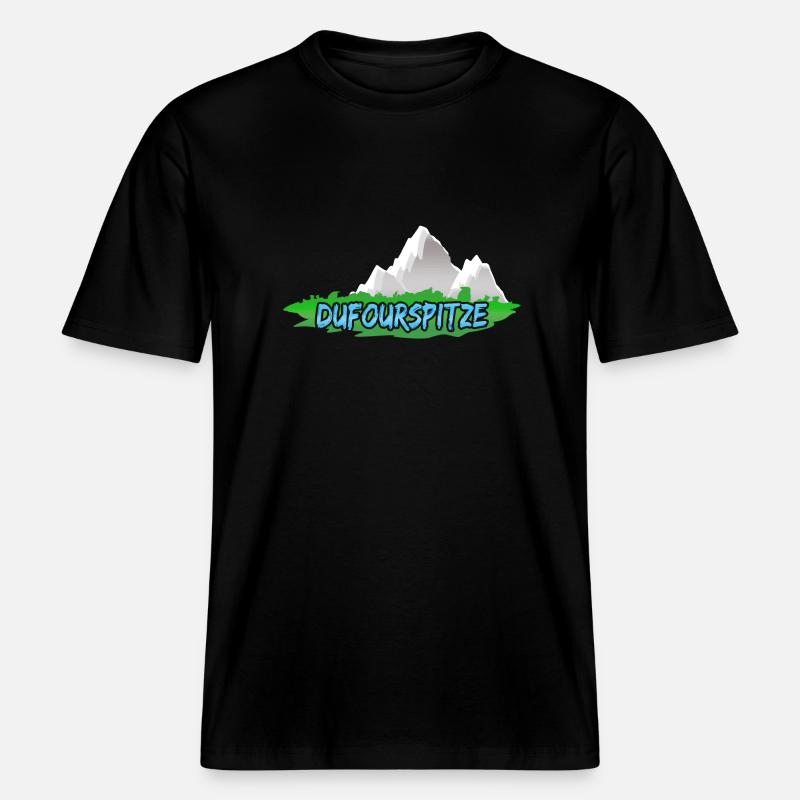 Don pour Dufourspitze - T-shirt unisexe RELAXED FIT en coton bio - noir