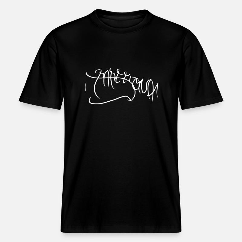 Chemise abstraite de Barcelone - T-shirt unisexe RELAXED FIT en coton bio - noir
