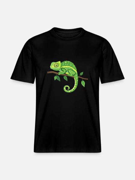 Kameleon - RELAXED FIT Unisex Organic T-Shirt - Schwarz