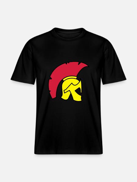 Spartan Helmet -  RELAXED FIT Unisex Organic T-Shirt - black