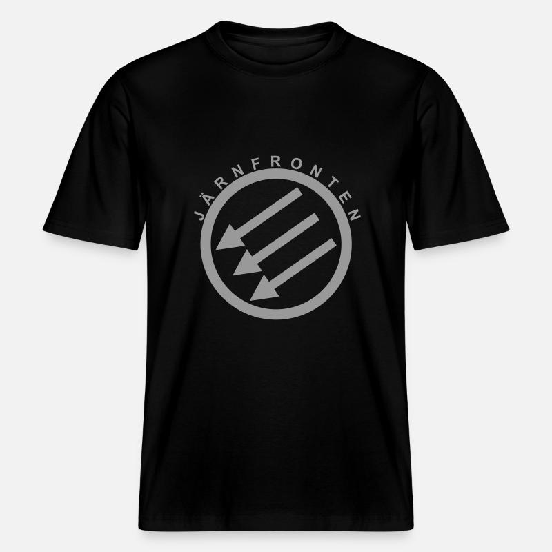 Järnfronten / Eiserne Front / Iron Front -  RELAXED FIT Unisex Organic T-Shirt - Schwarz