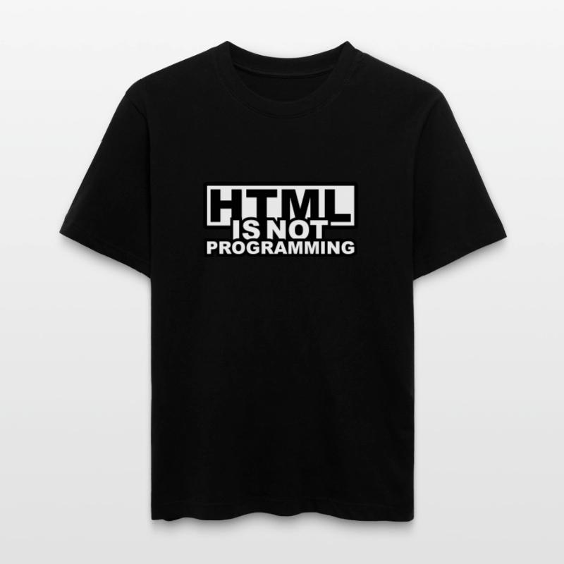 HTML est pas la programmation  T-shirt unisexe RELAXED FIT en coton bio