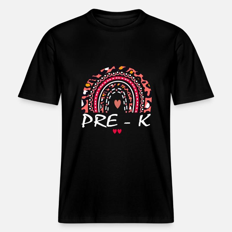 Boho Kindergarten Squad Geschenk -  RELAXED FIT Unisex Organic T-Shirt - Schwarz
