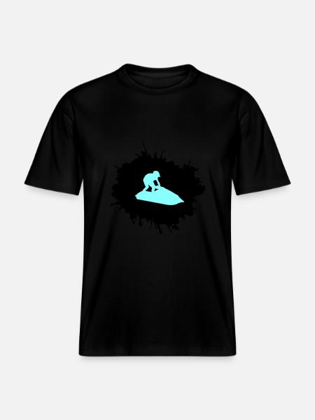 Jet Ski Blobs -  T-shirt unisexe RELAXED FIT en coton bio - noir