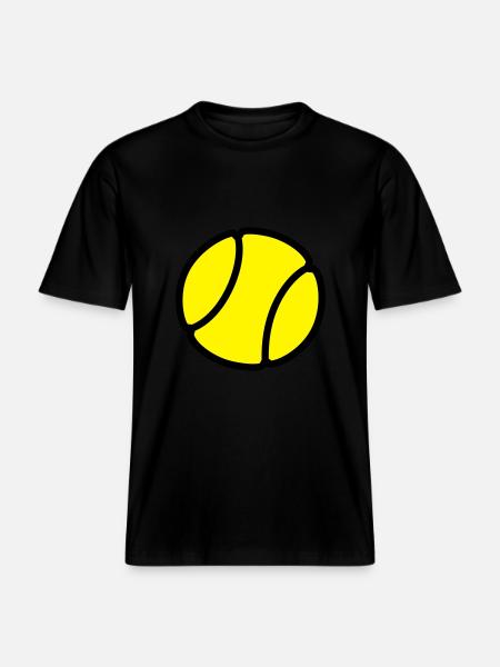 tennis - RELAXED FIT Unisex Organic T-Shirt - black