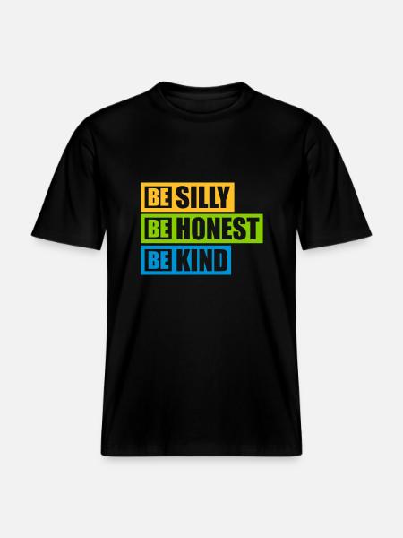 Silly Honest Child - RELAXED FIT Unisex Organic T-Shirt - black