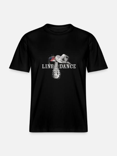 kl_linedance38a - RELAXED FIT Unisex Organic T-Shirt - black