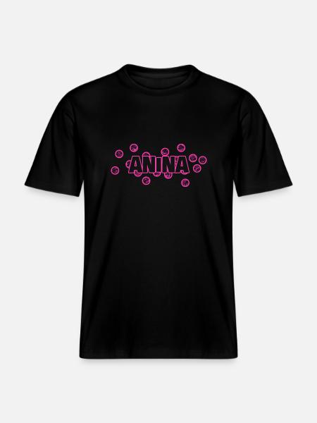 Gift for Anina -  RELAXED FIT Unisex Organic T-Shirt - black