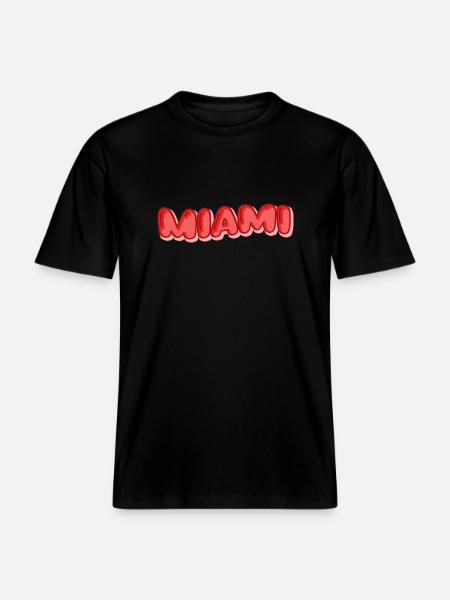 Miami Holidays - RELAXED FIT Unisex Organic T-Shirt - black